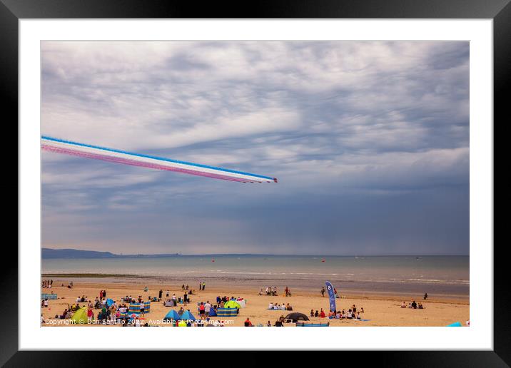 The Red Arrows, Wales National Air Show Framed Mounted Print by Dan Santillo