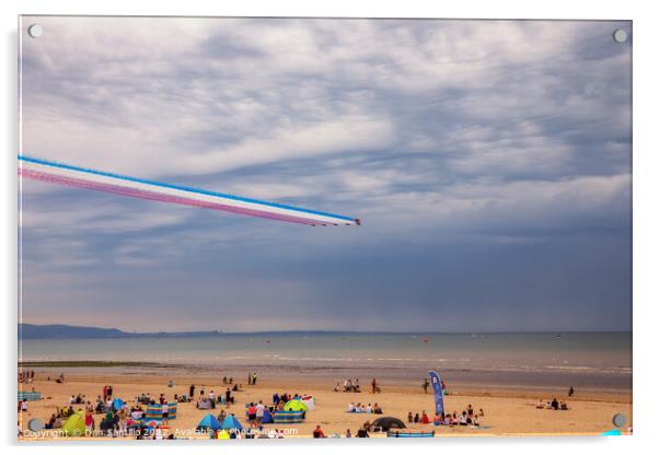 The Red Arrows, Wales National Air Show Acrylic by Dan Santillo