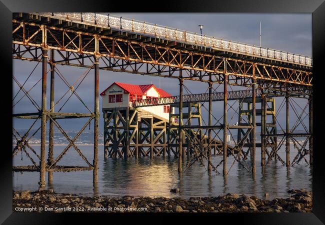 Mumbles Pier and Lifeboat Station Framed Print by Dan Santillo