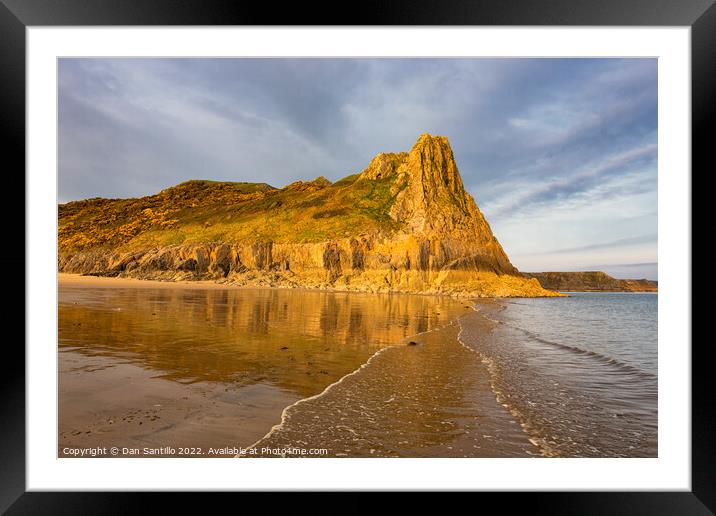 Great Tor and Tor Bay, Gower, Wales Framed Mounted Print by Dan Santillo