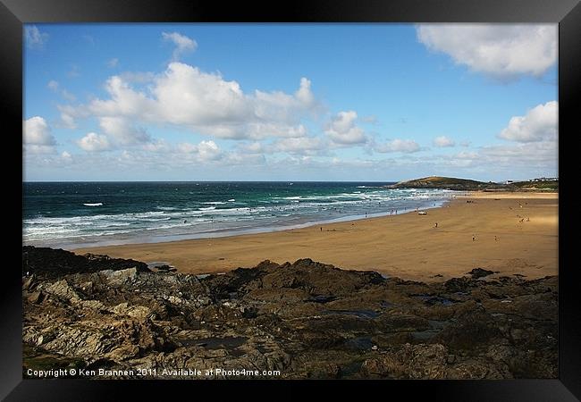 Fistral Beach Newquay Framed Print by Oxon Images