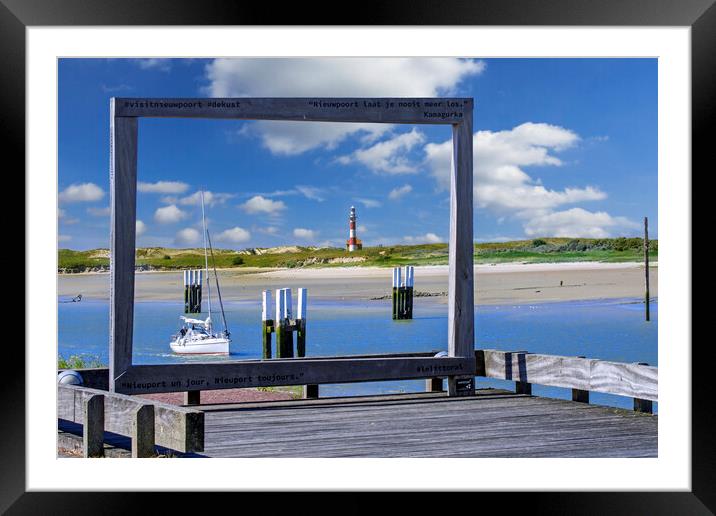 Nieuwpoort Harbour Framed Mounted Print by Arterra 