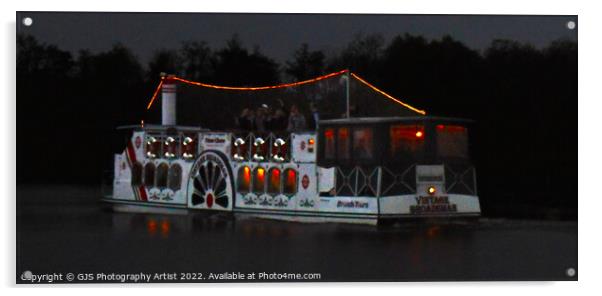 Vintage Broadsman Party boat HDR Acrylic by GJS Photography Artist
