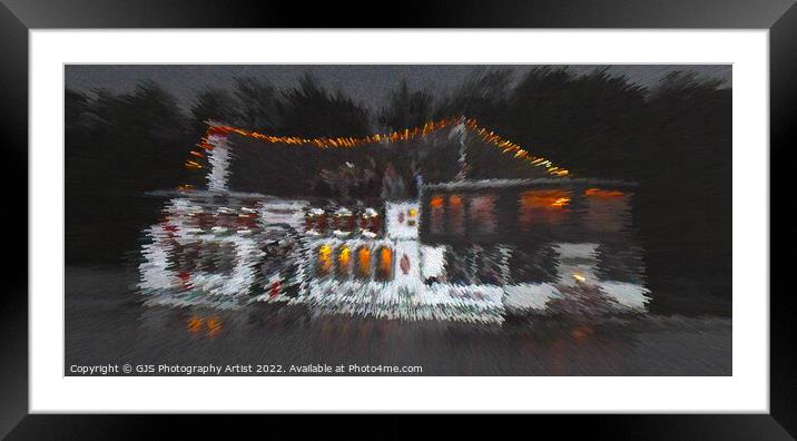 Vintage Broadsman Party at Night Extrude Framed Mounted Print by GJS Photography Artist