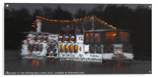 Vintage Broadsman Party at Night Extrude Acrylic by GJS Photography Artist