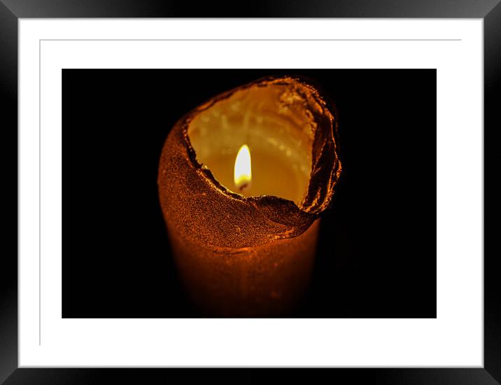 Candle Lit  Framed Mounted Print by Constandinos Yannakis