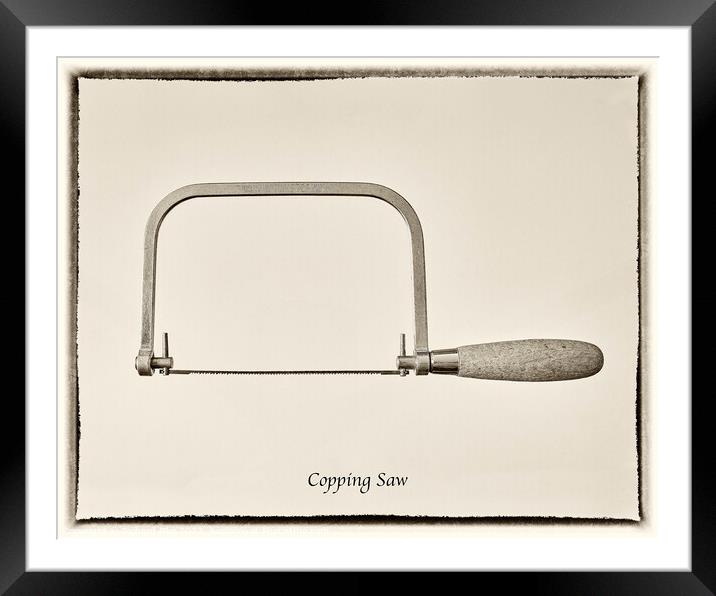 Copping Saw Framed Mounted Print by Richard Pike