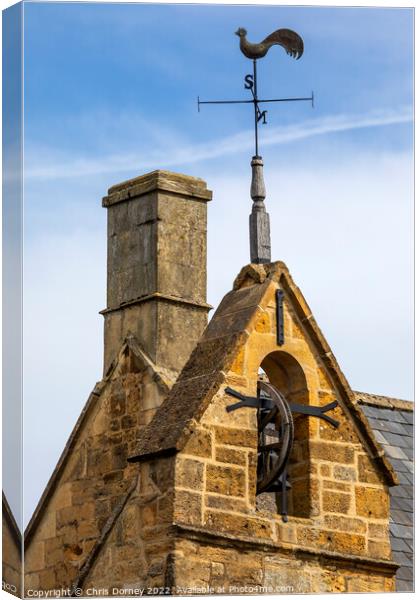 The Curfew Tower in Moreton-in-Marsh, the Cotswolds, UK Canvas Print by Chris Dorney