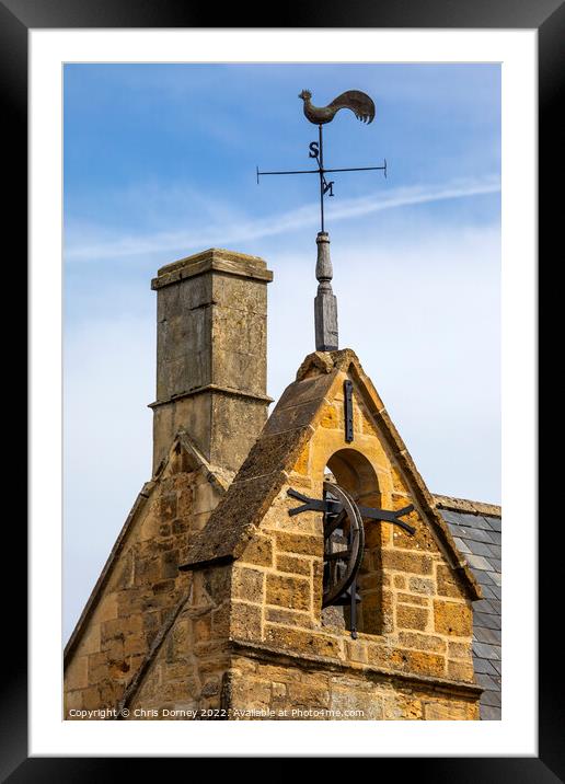 The Curfew Tower in Moreton-in-Marsh, the Cotswolds, UK Framed Mounted Print by Chris Dorney