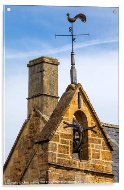 The Curfew Tower in Moreton-in-Marsh, the Cotswolds, UK Acrylic by Chris Dorney