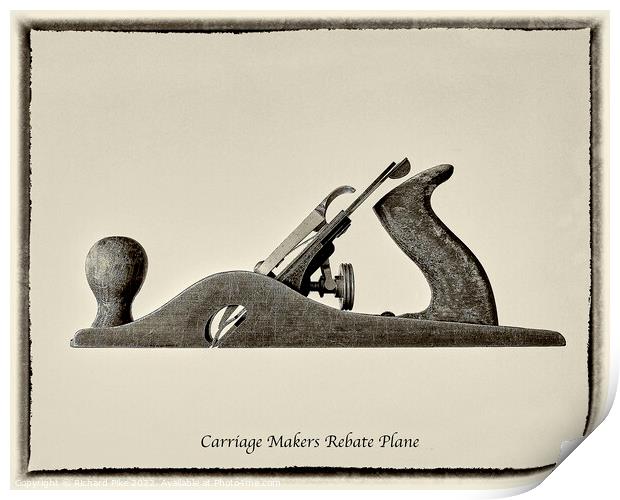 Carriage Makers Rebate Plane Print by Richard Pike