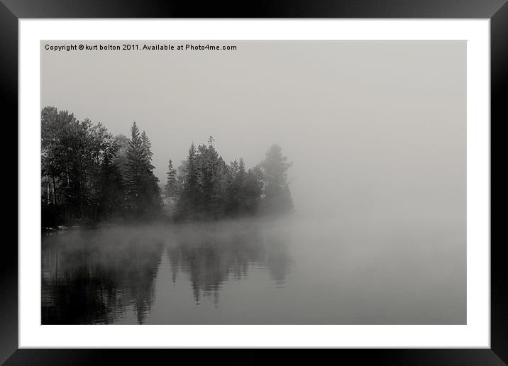 Morning Mist Framed Mounted Print by kurt bolton