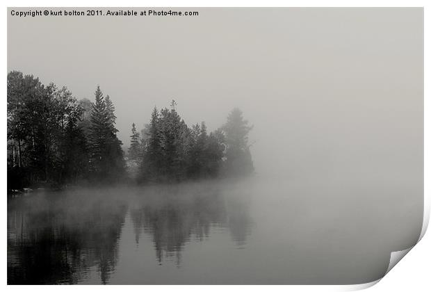 Morning Mist Print by kurt bolton