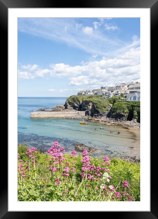 Port Isaac, Cornwall Framed Mounted Print by Graham Custance