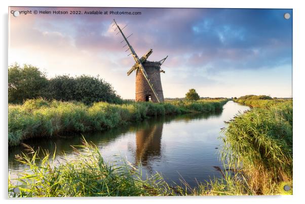 Brograve Windmill Acrylic by Helen Hotson
