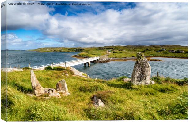 Great Bernera in the Outer Hebrides Canvas Print by Helen Hotson