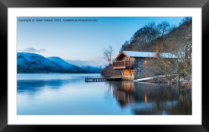 Dawn on Ullswater Framed Mounted Print by Helen Hotson
