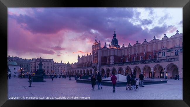 Evening in the Old Town, Krakow Framed Print by Margaret Ryan