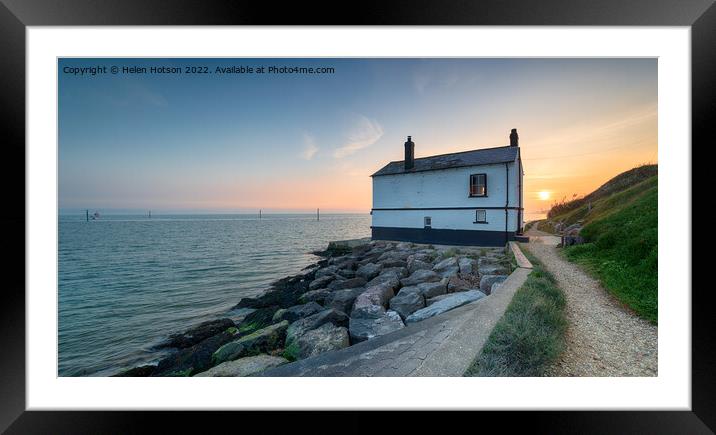 Lepe Beach in the New Forest Framed Mounted Print by Helen Hotson