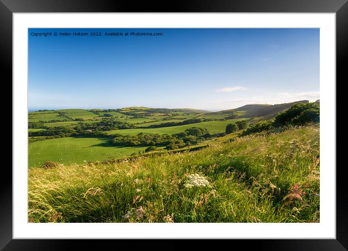 Summer in the Dorset countryside Framed Mounted Print by Helen Hotson