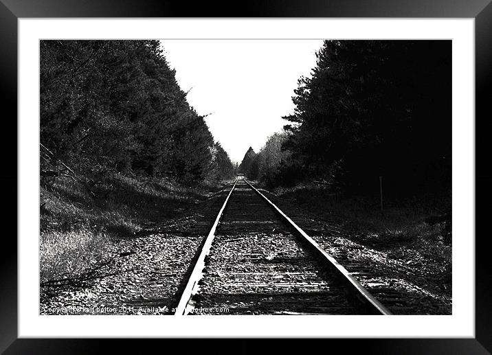 Rails Framed Mounted Print by kurt bolton