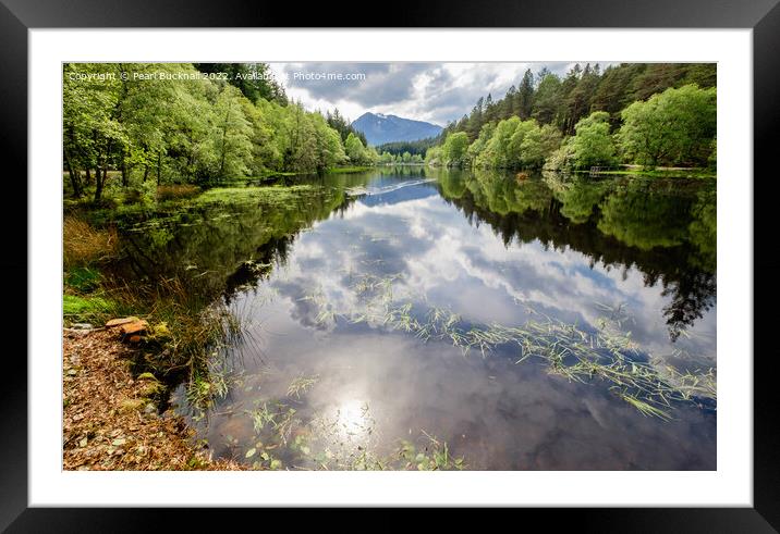 Glencoe Lochan Highland Scotland Framed Mounted Print by Pearl Bucknall