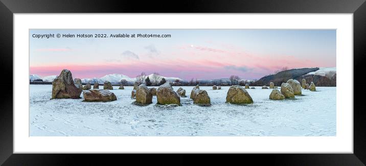 Winter in the Lake District Framed Mounted Print by Helen Hotson