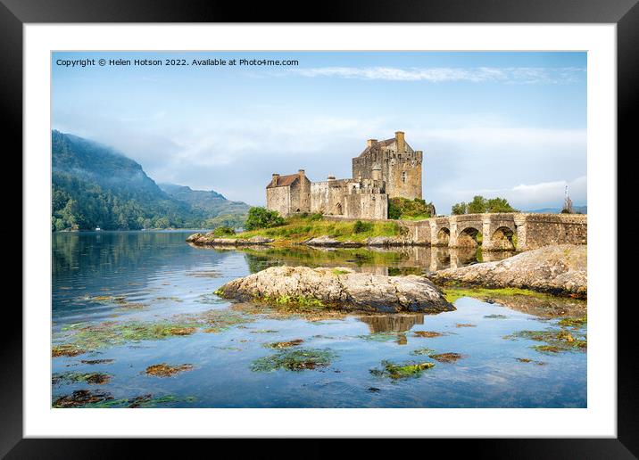 Early Morning at Eilean Donan Castle Framed Mounted Print by Helen Hotson