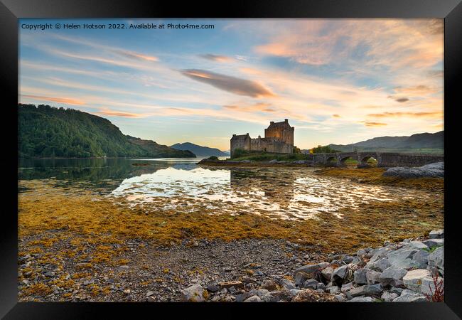 Eilean Donan Castle in Scotland Framed Print by Helen Hotson