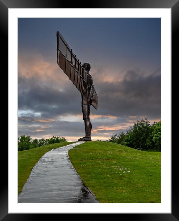 Angel of the North Framed Mounted Print by Stuart Jack