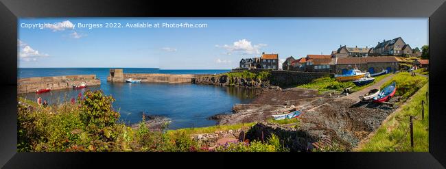 Craster's Maritime Charm, Northumberland Framed Print by Holly Burgess