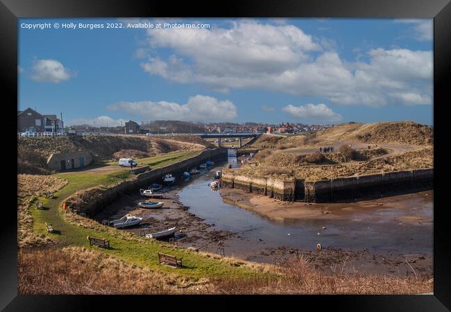 Seaton Sluice small village in Northumberland where you can buy the best fish and chips  Framed Print by Holly Burgess