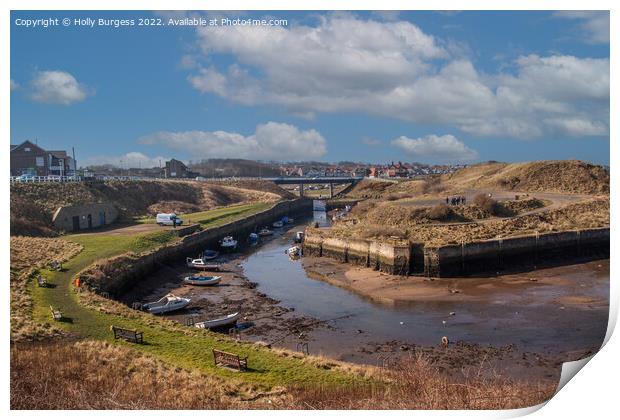 Seaton Sluice small village in Northumberland where you can buy the best fish and chips  Print by Holly Burgess