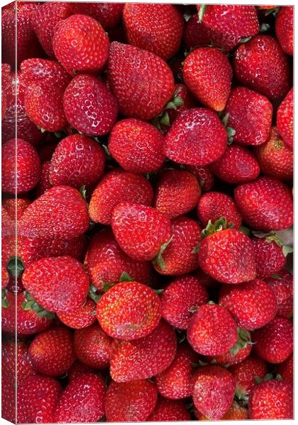 Strawberries  Canvas Print by Joyce Hird