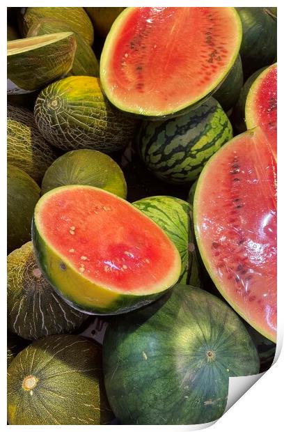 Watermelons Print by Joyce Hird