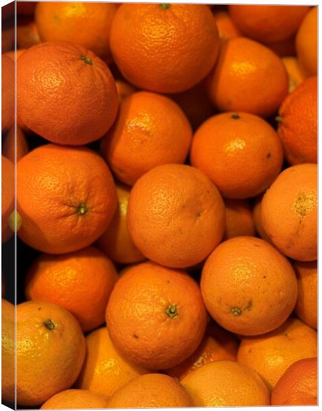 Mandarins oranges Canvas Print by Joyce Hird