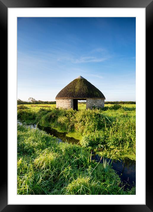 Braunton Marshes in Devon Framed Mounted Print by Helen Hotson