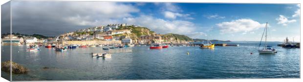Mevagissey in Cornwall Canvas Print by Helen Hotson