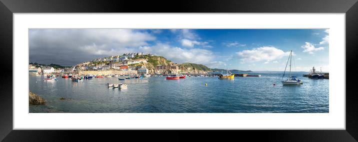 Mevagissey in Cornwall Framed Mounted Print by Helen Hotson