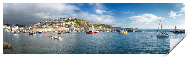 Mevagissey in Cornwall Print by Helen Hotson
