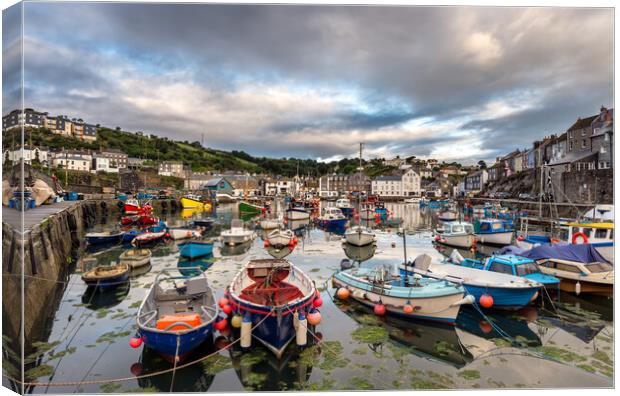Mevagsissey in Cornwall Canvas Print by Helen Hotson