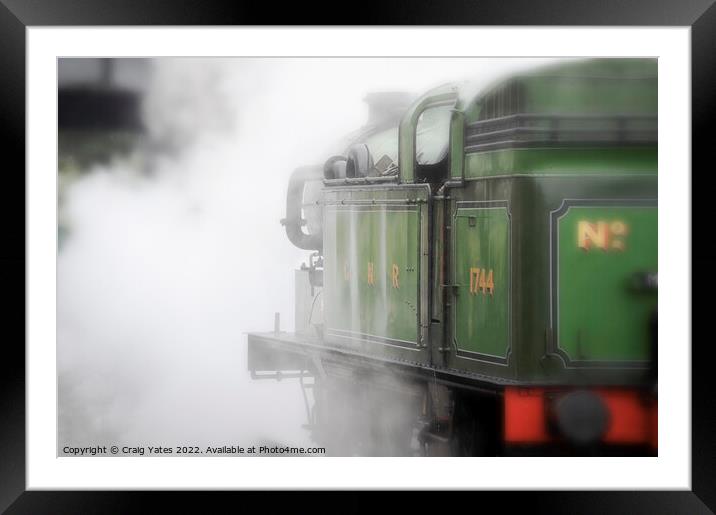 GNR Class N2 1744 steam locomotive Framed Mounted Print by Craig Yates