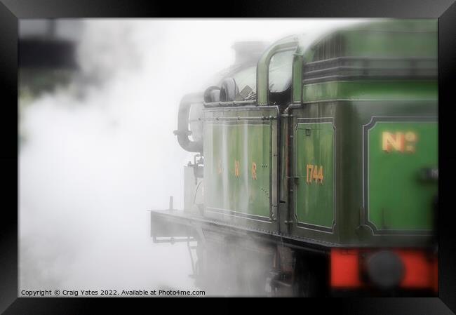 GNR Class N2 1744 steam locomotive Framed Print by Craig Yates