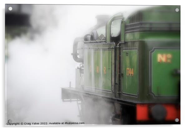 GNR Class N2 1744 steam locomotive Acrylic by Craig Yates