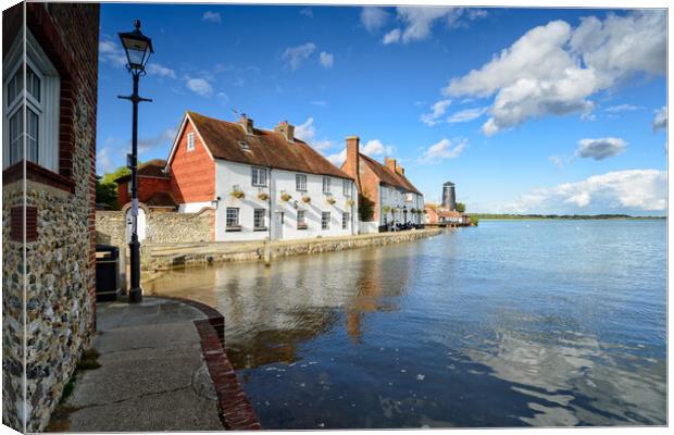 Langstone Quay in Hampshire Canvas Print by Helen Hotson