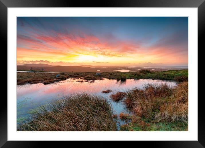Sunrise over the Western Isles Framed Mounted Print by Helen Hotson