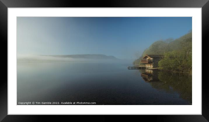 Ullswater Far Boathouse  Framed Mounted Print by Tim Gamble