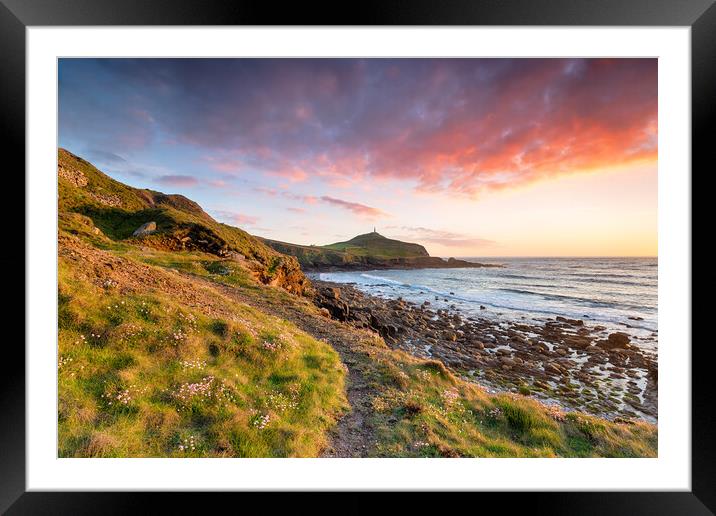 Cape Cornwall 039 Framed Mounted Print by Helen Hotson