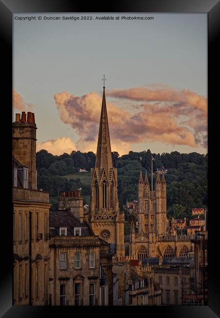 Summer evenings in Bath Framed Print by Duncan Savidge