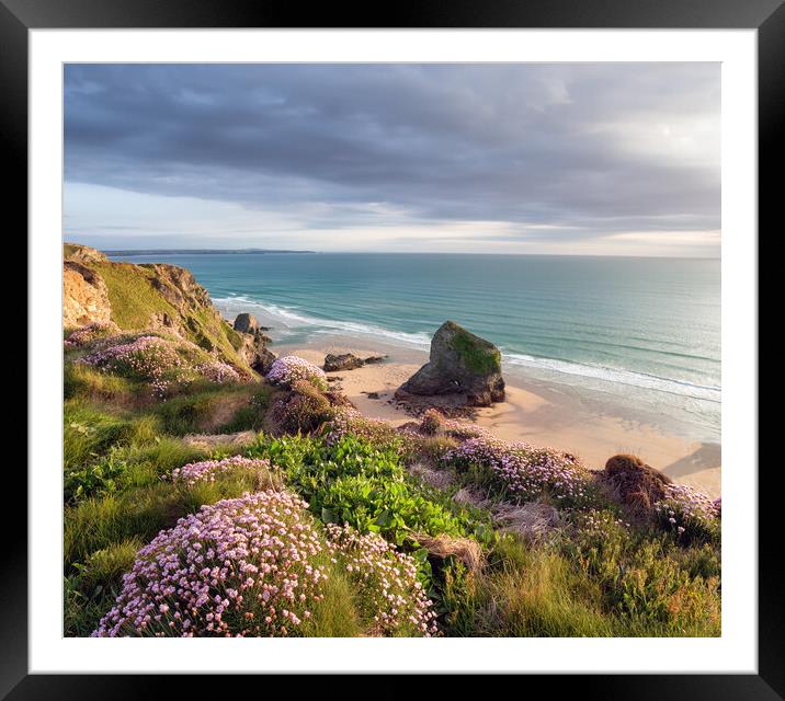 Summer Time in Cornwall Framed Mounted Print by Helen Hotson